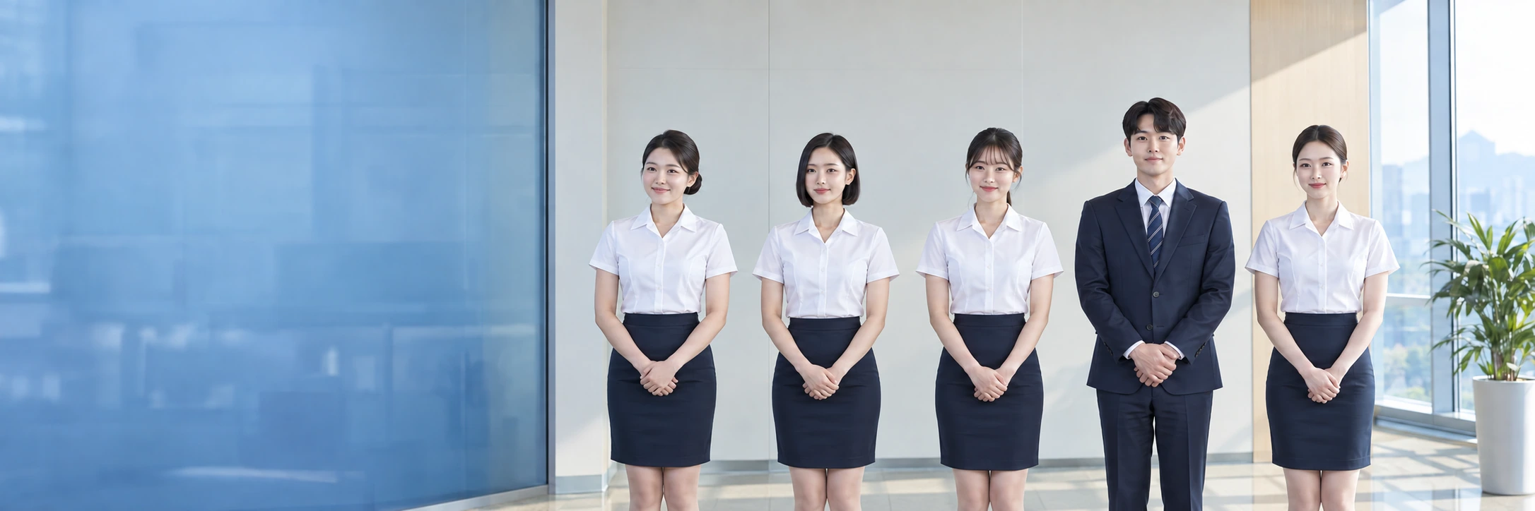 항공과 실전 모의면접을 표현한 연출 이미지